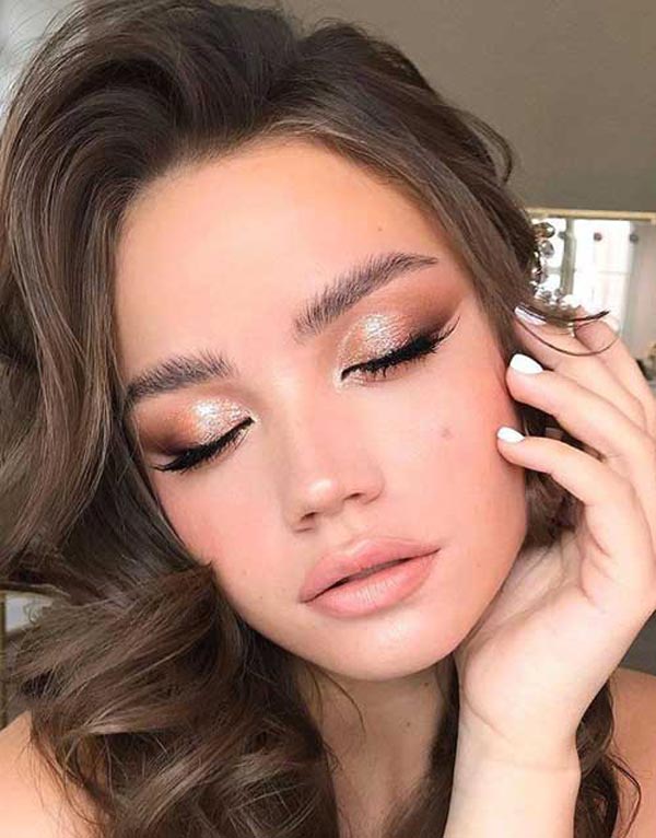مدل آرایش دخترانه لایت ساده شیک و بسیار جذاب برای عروسی