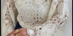 مدل بلوز گیپور مجلسی زنانه زیبا ساده شیک با مدل های امروزی