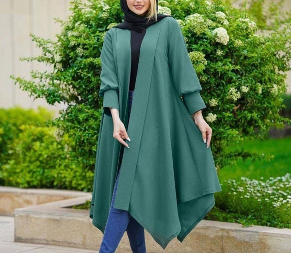 مدل مانتو بلند ساده شیک زیبا با استایل های جدید زنانه و دخترانه