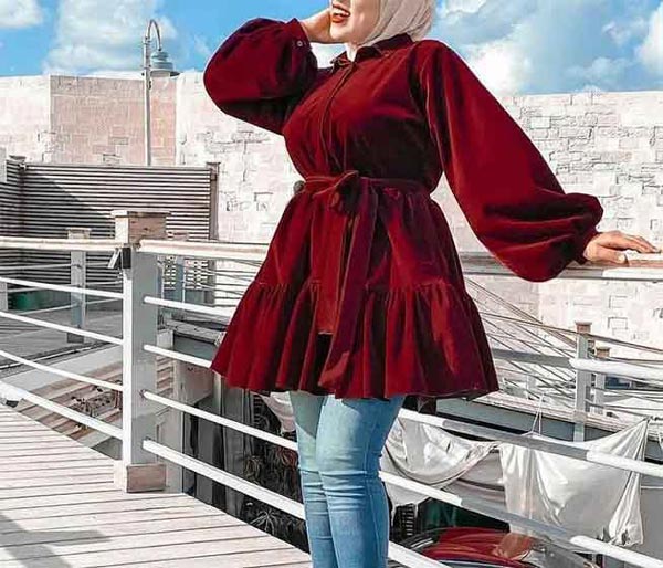 مدل مانتو کبریتی مخمل زیبا شیک با ایده های متنوع جدید و امروزی