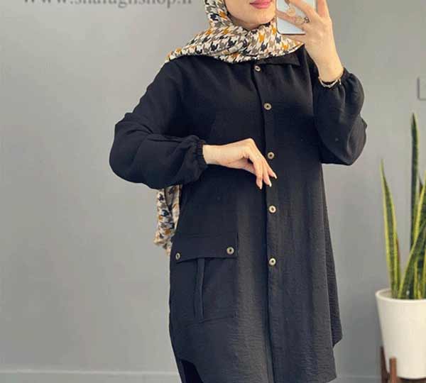 مدل مانتو ابروبادی جلو بسته با استایل های زیبا شیک ساده و ترند