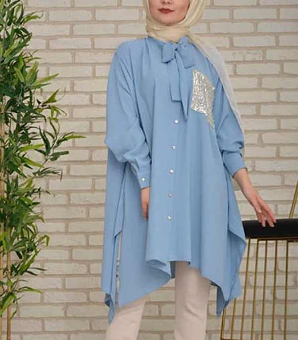 مدل مانتو کوتاه ابروبادی با ایده های ساده طرحدار و رنگ های متنوع