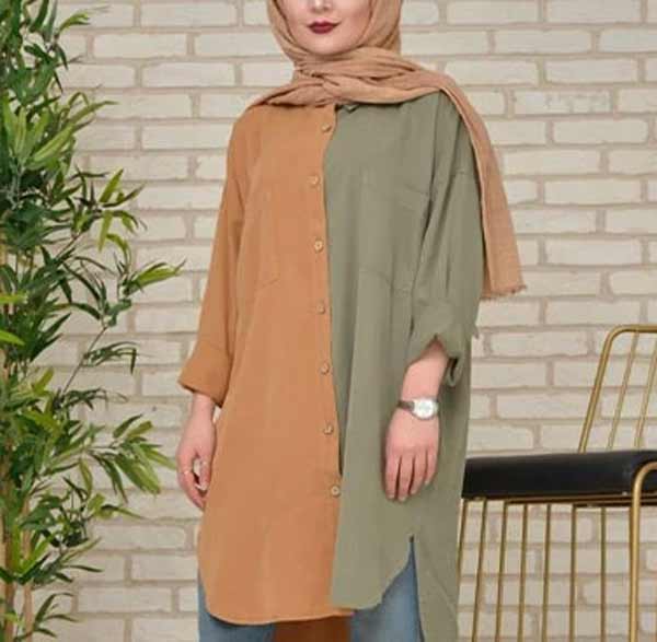 مدل مانتو کوتاه ابروبادی با ایده های ساده طرحدار و رنگ های متنوع