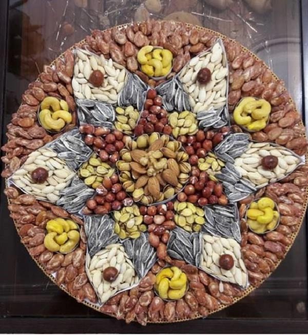 تزیین آجیل شب یلدا با روش های زیبا خلاقانه برای مهمانی و نوعروس