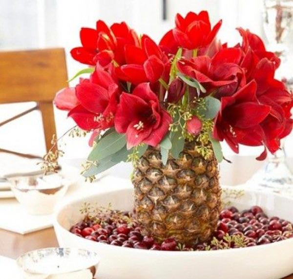 تزیین آناناس شب یلدا با مدل های فانتزی زیبا باسلیقه که جایی ندید