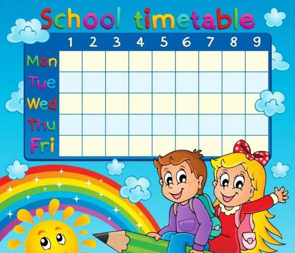 تزیین برنامه کلاسی با طرح های آماده فانتزی جذاب پسرانه و دخترانه