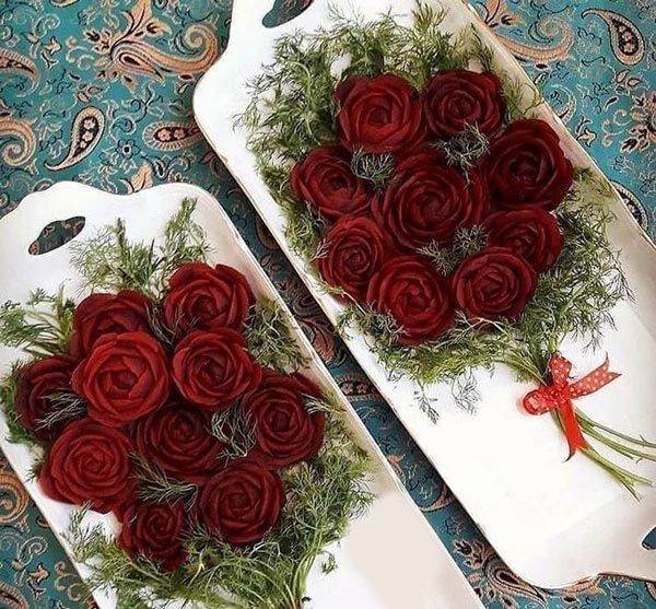 تزیین لبو شب یلدا به شکل های خوشگل خلاقانه و دوست داشتنی