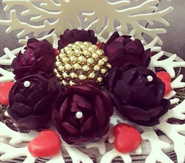 تزیین لبو شب یلدا به شکل های خوشگل خلاقانه و دوست داشتنی