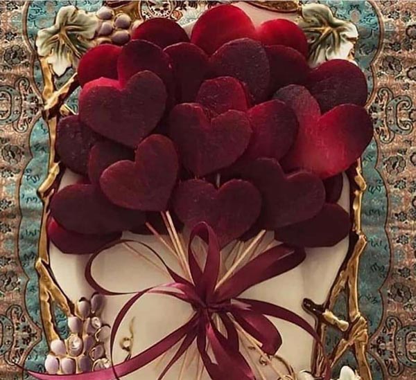 تزیین لبو شب یلدا به شکل های خوشگل خلاقانه و دوست داشتنی