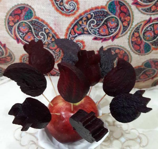 تزیین لبو شب یلدا به شکل های خوشگل خلاقانه و دوست داشتنی