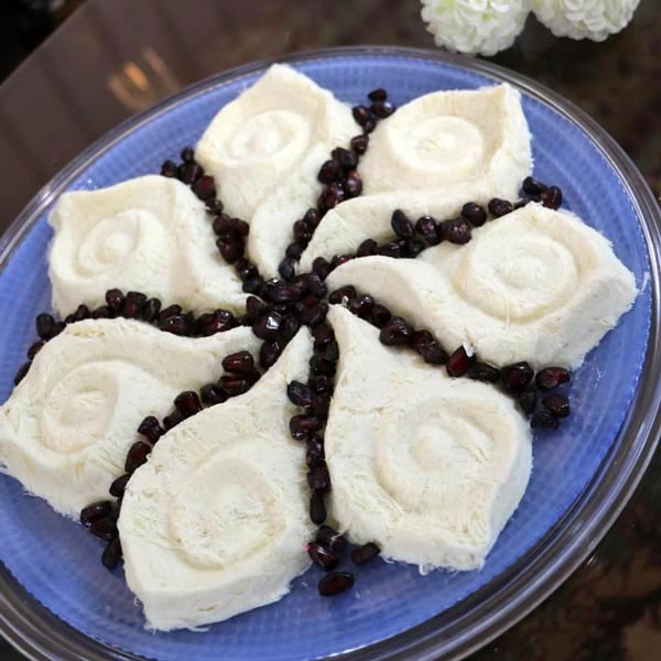 تزیین پشمک شب یلدا به صورت قالبی و ساده با ایده های جدید و ترند