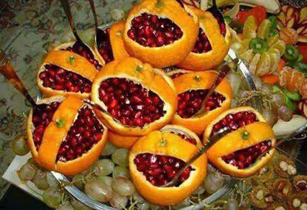 تزیین پرتقال برای شب یلدا با ایده های جدید خوشگل آسان و خلاقانه