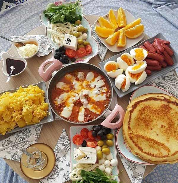 تزیین صبحانه سلامت مقوی زیبا خوشگل که اشتهای شما را باز میکند