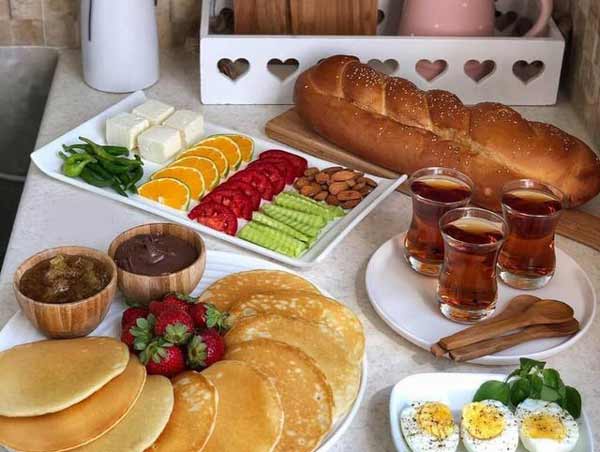 تزیین صبحانه سلامت مقوی زیبا خوشگل که اشتهای شما را باز میکند