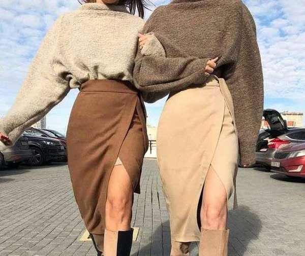 مدل دامن لنگی جذاب با ایده های فوق العاده شیک زنانه و دخترانه