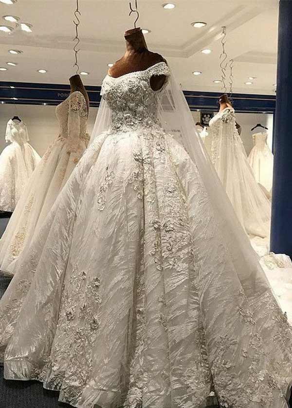 مدل لباس عروس پف دار با طراحی های بسیار جذاب شیک خاص و لاکچری
