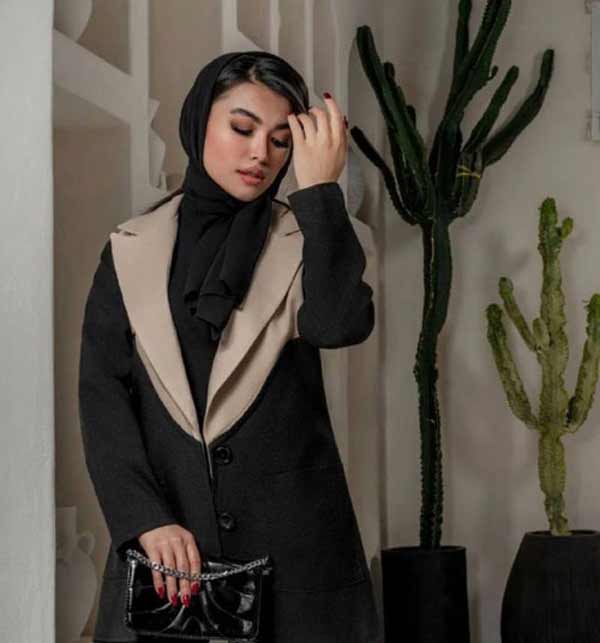 مدل مانتو ابروبادی مشکی زیبا با طرح های ترند که همه دوست دارند