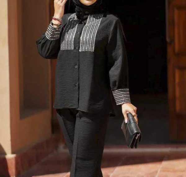 مدل مانتو زنانه دکمه دار با طرح های شیک جذاب متنوع و ساده 2024