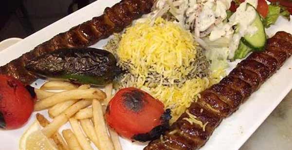 تزیین کباب چنجه زیبا ساده خوشگل و باسلیقه با رسپی خوشمزه و لذیذ