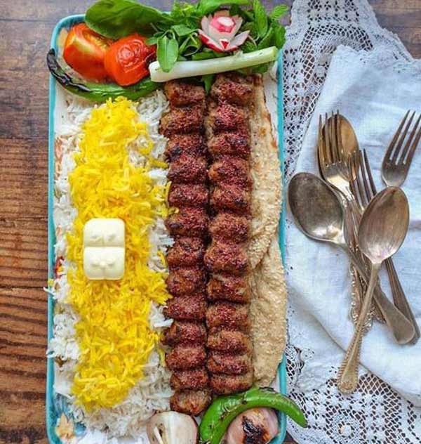 تزیین کباب کوبیده برای مهمانی و مجالس لاکچری با زیباترین ایده ها