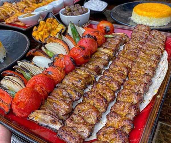تزیین کباب کوبیده برای مهمانی و مجالس لاکچری با زیباترین ایده ها