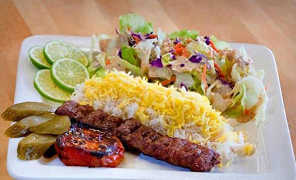 تزیین کباب کوبیده با برنج خوشمزه خوشگل با ایده هایی که جایی ندید