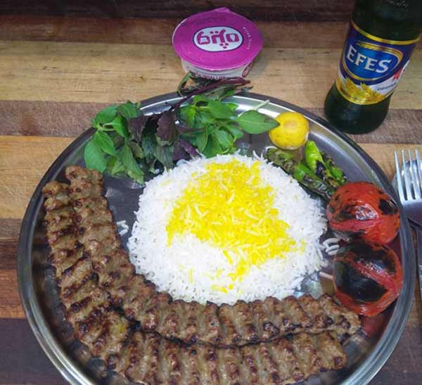 تزیین کباب کوبیده با برنج خوشمزه خوشگل با ایده هایی که جایی ندید