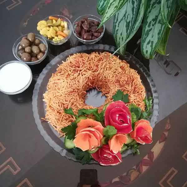 تزیین ماکارونی ساده برای مدرسه با روش های خلاقانه برای کدبانوها