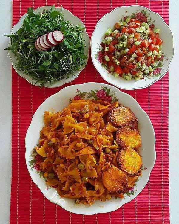 تزیین ماکارونی ساده برای مدرسه با روش های خلاقانه برای کدبانوها