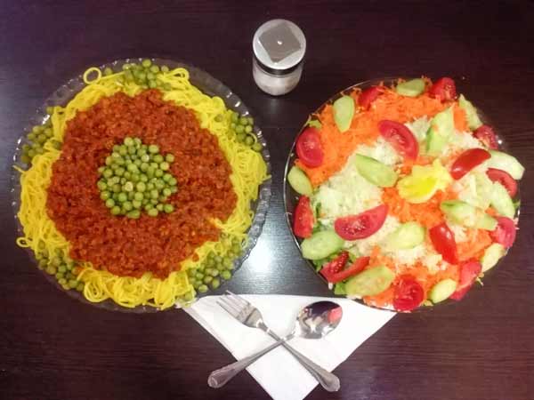 تزیین ماکارونی ساده برای مدرسه با روش های خلاقانه برای کدبانوها
