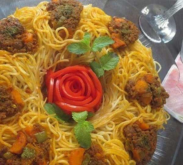 تزیین ماکارونی ساده با رسپی خوشمزه دلنشین و ایده های خلاقانه زیبا