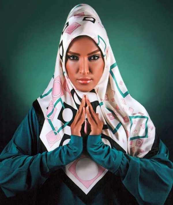 مدل بستن روسری مجلسی شیک با مدل هایی که جایی ندید جذاب و ترند