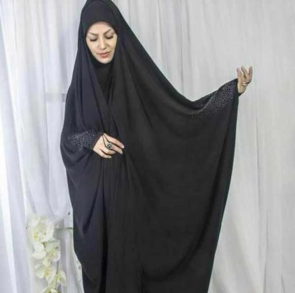 مدل چادر بحرینی با طرح های ساده صدفی مقنعه دار زیبا جذاب و ترند