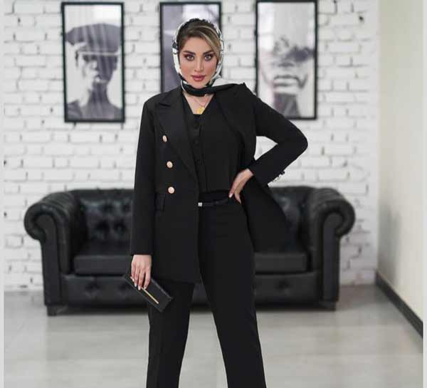 مدل کت و شلوار زنانه اینستاگرام با ایده های ساده طرحدار جذاب و خفن