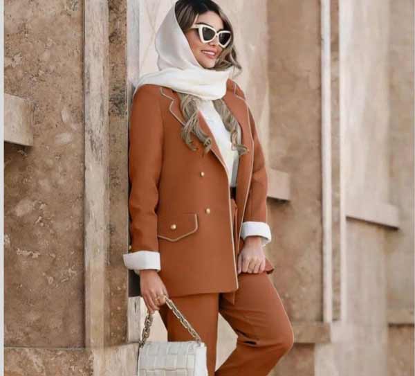 مدل کت و شلوار زنانه اینستاگرام با ایده های ساده طرحدار جذاب و خفن