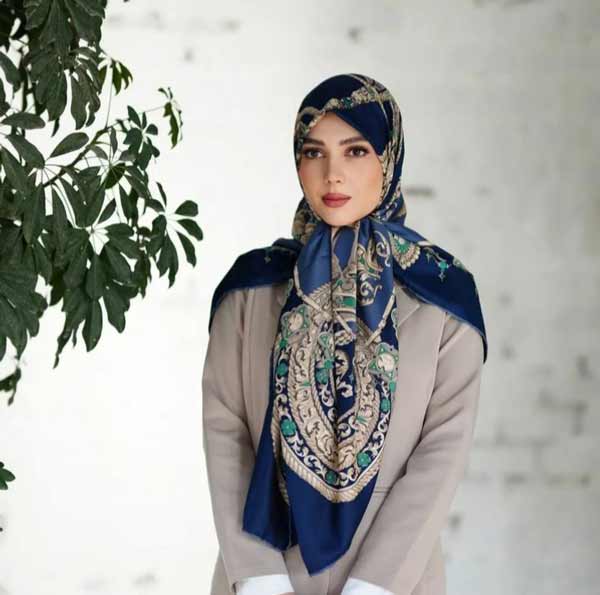 مدل روسری برای عید با طرح های ساده و گلدار زیبا شیک و مدسال