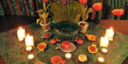 مدل سفره هفت سین + زیباترین ایده ها برای تزیین و چیدمان سفره هفت سین امسال
