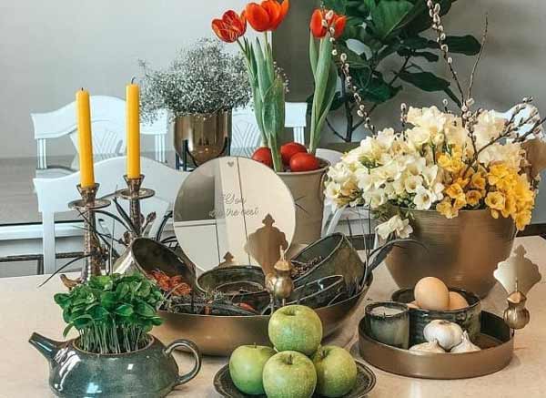 مدل سفره هفت سین با ایده های بسیار زیبا خلاقانه متنوع و جدید