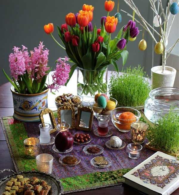 مدل سفره هفت سین با ایده های بسیار زیبا خلاقانه متنوع و جدید