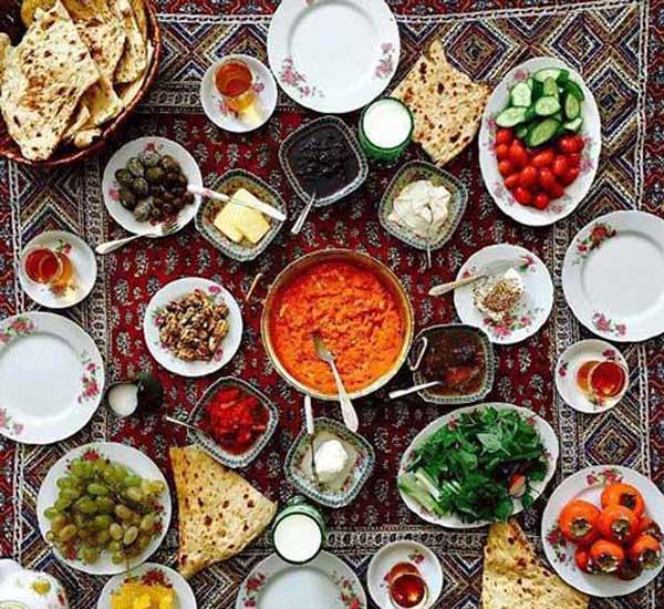 مدل سفره سحر بسیار زیبا ساده برای مهمانی های باکلاس و لاکچری
