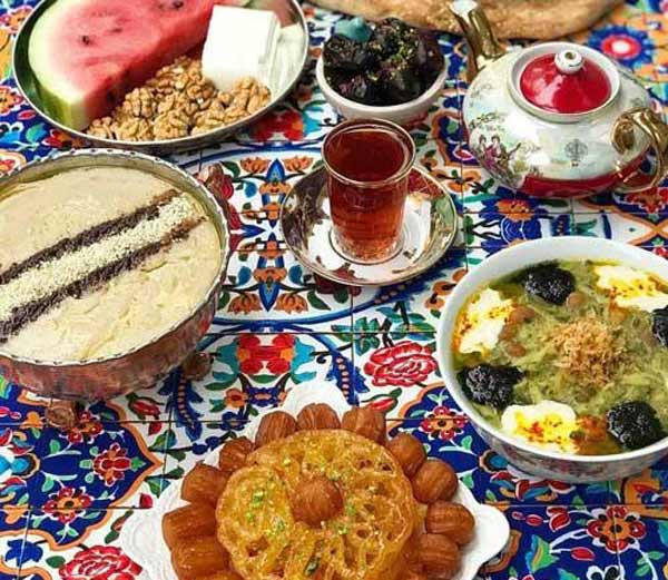 مدل سفره سحر بسیار زیبا ساده برای مهمانی های باکلاس و لاکچری