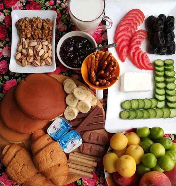 مدل سفره سحر بسیار زیبا ساده برای مهمانی های باکلاس و لاکچری