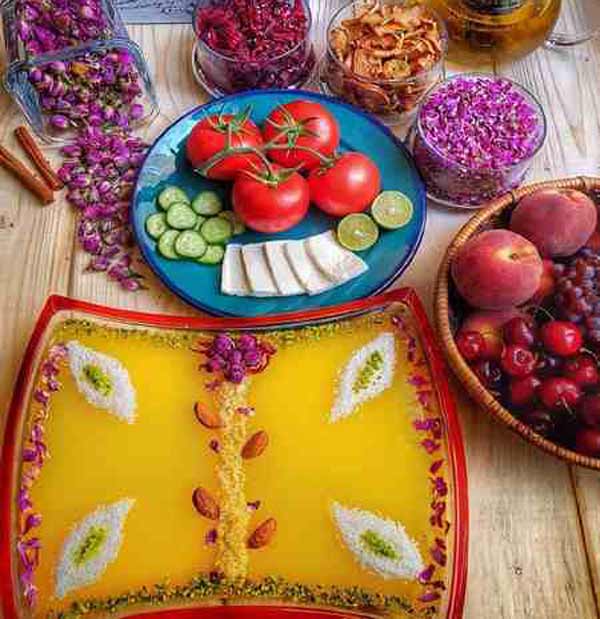 مدل سفره سحر بسیار زیبا ساده برای مهمانی های باکلاس و لاکچری