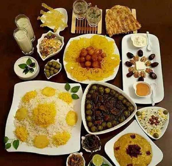 سفره افطار لاکچری جذاب خوشگل با نکات و ایده های خفن و خلاقانه