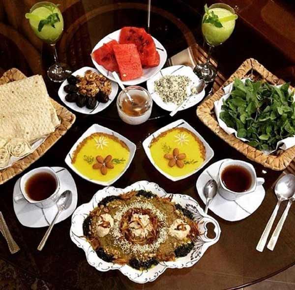 سفره افطار لاکچری جذاب خوشگل با نکات و ایده های خفن و خلاقانه