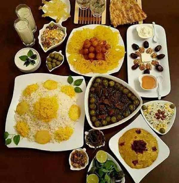 تزیین سفره افطار برای مهمان با ایده های متنوع لاکچری شیک و فانتزی