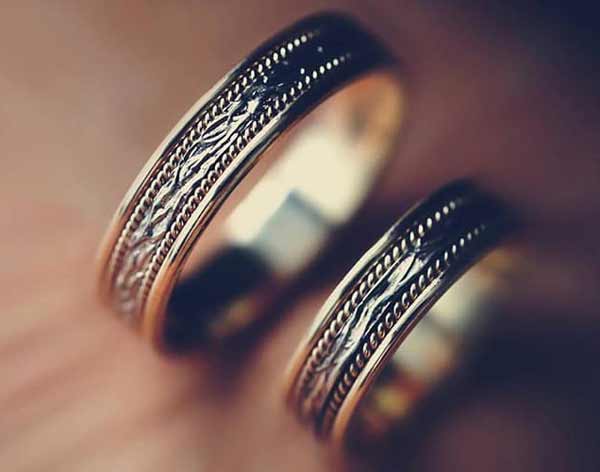 مدل حلقه ازدواج مردانه ساده نگین دار با ایده های متنوع زیبا و خاص