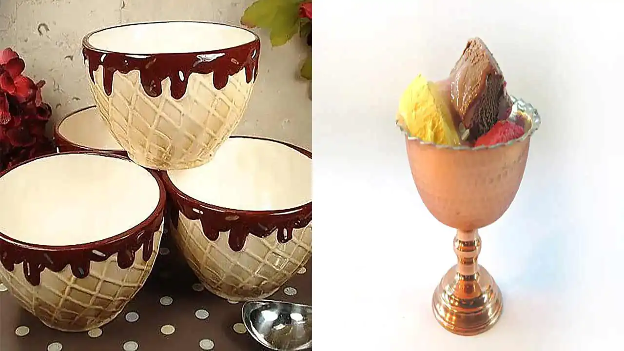 بستنی خوری شیک پینترستی کریستال و چینی برای باسلیقه ها