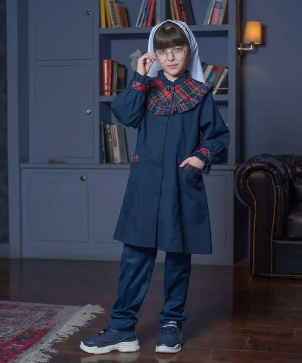 مدل مانتو مدرسه + طرح های مانتو مدرسه ساده و جدید دخترانه