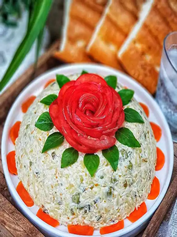 مدل سالاد الویه + خوشمزه و تزیین ساده و جذاب سالاد اولویه